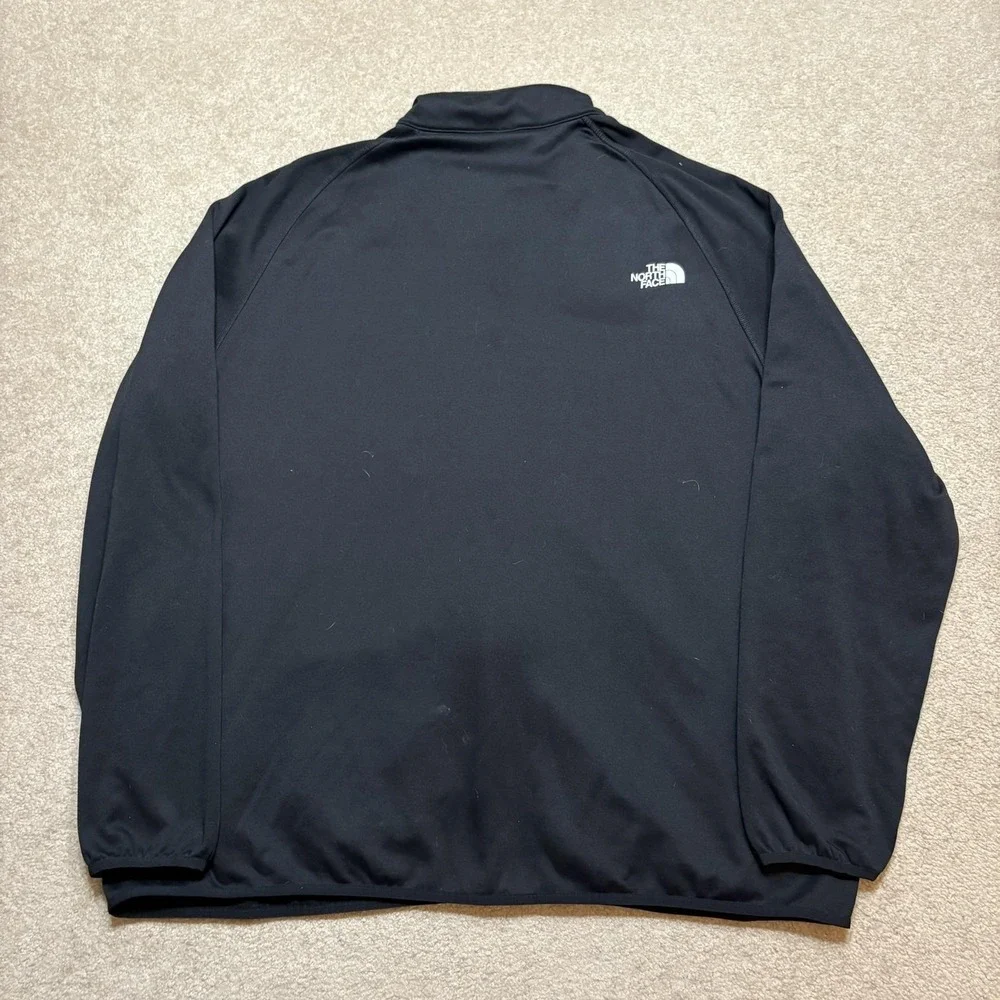 The North Face Jacket Mens 3XL Black Softshell Zip Fleece Lined Hiking Outdoor